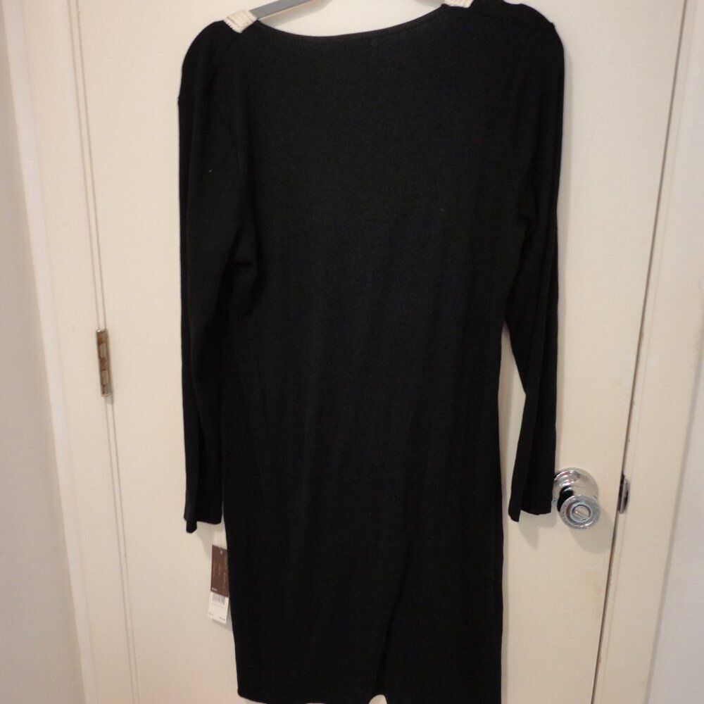 NWT Dana Buchman Intimates nightgown blk with embroidery detail sz Med - Picture 6 of 6